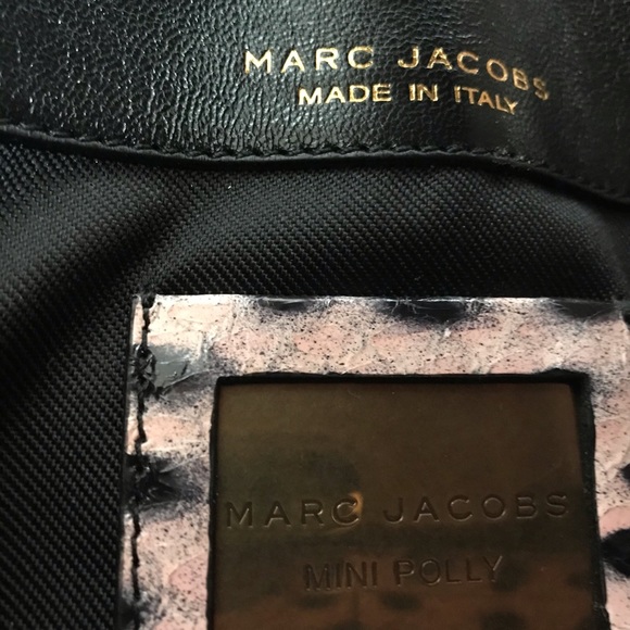 Marc Jacobs Mini Polly Snakeskin Pink/Black/Multi Bag - Picture 6 of 9